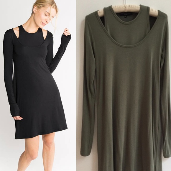 leMuse Dresses & Skirts - Casual Cutout Dress long sleeve